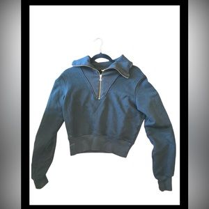 h & m c r o p p e d s w e a t s h i r t